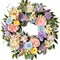 Spring Summer Wreath for Front Door 22 Inch Artificial Floral Wreath with Roses Peonies Hydrangeas Leaves for Door Wall Decoration Wedding Party Home Farmhouse Decoration